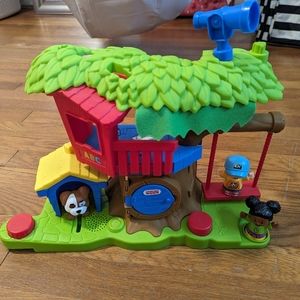 Fisher-Price Little People Toddler Musical Toy Swing & Share Treehouse Playset w